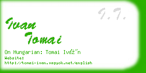 ivan tomai business card